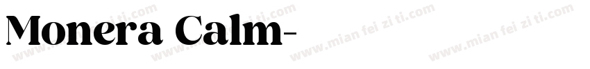 Monera Calm字体转换